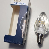 LED E14 4.3W neutral 4000K decorative crystal bulb