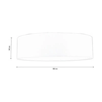 Josefina Ceiling Lamp 4xE27 Max.25W White Metal/White Fabric Shade 4764812