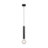 Barrel Pendant Lamp 1xE27 Max.60W Black Metal/Black PVC Cable 16709104