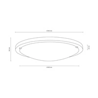 Rocky Ceiling Lamp 3xE27 Max.40W Gray Concrete/White Glass 4754236