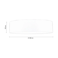 Lampa sufitowa Ora 4xE27 maks. 25W biały metal/złoty klosz z tkaniny 96202203