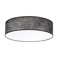 Lampa sufitowa Nevoa 4xE27 Max.25W Biały metal/czarny klosz z tkaniny 47954802