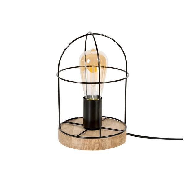 Netuno Table Lamp 1xE27 Max.25W Oiled Oak/Black 88459174