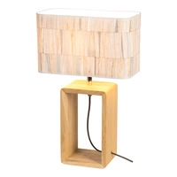 Malo Lampa Stołowa 1xE27 Max.25W Dąb Olejowany/Antracyt/Multikolor 7717174