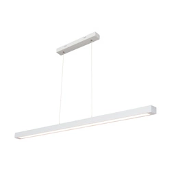 Smal Pendant Lamp 2xLED 24V Integrated 2722lm 3000K 34,5W White Beech Wood/Transparent PVC Cable with Touch Dimmer 1509942