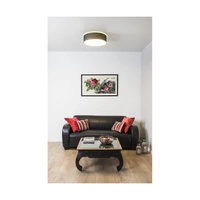 Josefina Ceiling Lamp 1xLED Integrated 1650lm 2700K 18W White Metal/Anthracite Fabric Shade 4783802