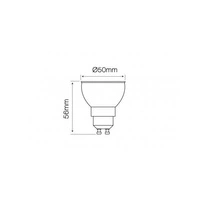 LED GU10 7W warm 2700K Ledline 630Lm bulb
