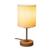 Benita Lampa Stołowa 1xE27 Max. 25W Dąb Olejowany/Nikiel mat/Kremowy-Srebrny 7017400911527