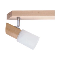 Birgit Ceiling Lamp 4xE14 Max.40W Birch Wood/Alabaster Glass 2222460