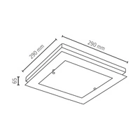 Kinkiet Finn 1xLED Zintegrowany 1200lm 2700K 14W Drewno Buk Orzech/Szkło Biało-Przezroczyste 4022976