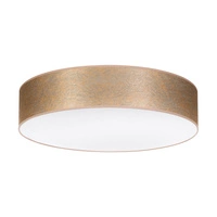 Lampa sufitowa Nevoa 4xE27 maks. 25W Biały metal/złoty klosz z tkaniny 47945802