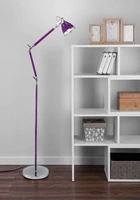 Lampa stojąca, wysoka, podłogowa, biurowa fiolet JERONA 180cm 7051114
