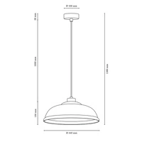 Lampa Wisząca Molde 1xE27 Max.60W Dąb Olejowany/Przezroczysty Kabel PCV/Przezroczyste Szkło 9882074