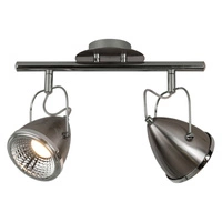 Lampa sufitowa Oliver w zestawie 2xGU10 LED 5,5W Chrom Metal/Satynowy Metal 5109227