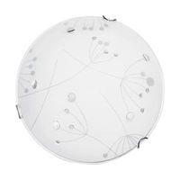 Lampa sufitowa Maryland w zestawie 1xLED Zintegrowany 2600lm 2700K 30W Chrom Metal/Biało-Przezroczyste Szkło 4375112