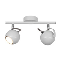 Lampa Sufitowa Lea 2xGU10 Max.50W Chrom Metal/Biały Metal 5019202