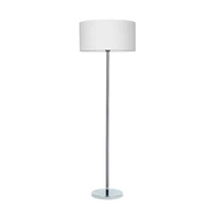 Lampa podłogowa Leila 1xE27 maks. 60W chromowany metal/przezroczysty kabel PVC/wielokolorowy papier + klosz z PCV z wzorem w kropki 6654028