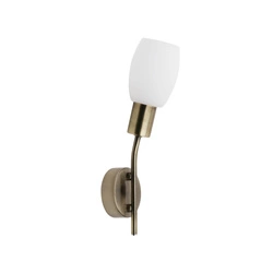 Tosca Wall Lamp 1xE14 Max.40W Patina Metal/White Glass 9033111