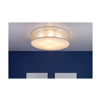 Lampa sufitowa Nevoa 4xE27 maks. 25W biały metal/srebrny klosz z tkaniny 47935802