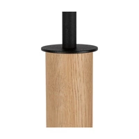 Benita Black Lampa Podłogowa 1xE27 Max. 60W Dąb Olejowany/Czarny/Brązowy-Czarny-Złoty 6017400611550