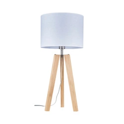 Lotta Table Lamp 1xE27 Max.60W Oiled Oak/Transparent PVC/White 94301074