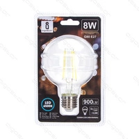 Żarówka LED kulka Filament E27 8W  G80 zimna 6500K