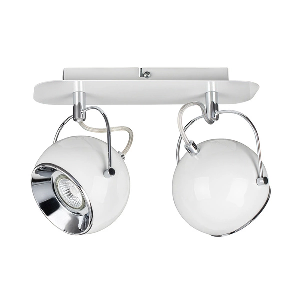 Ball Ceiling Lamp Incl.2xLED GU10 5W White/Chrome 5109282