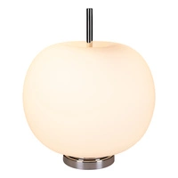 Apple Table Lamp 1xE27 Max.60W Chrome Metal/White Glass 9963102