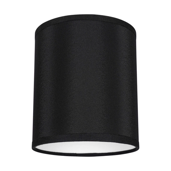 Abażur Cylinder E27 H20 Czarny Tkanina A0003