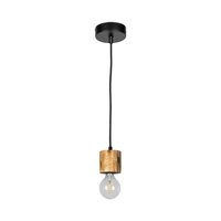 Pino Lampa Wisząca 1xE27 Max.60W Sosna Bejcowana/Czarny 71689104