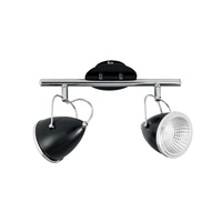 Lampa sufitowa Oliver w zestawie 2xGU10 LED 5,5W Chrom Metal/Czarny Metal 5109204