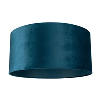 Lampshade Cylinder E27 H25 Sapphire Velvet A1427