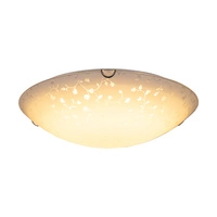 Lampa sufitowa Flora w zestawie 1xLED Zintegrowany 1650lm 2700K 18W Chrom Metal/Biało-Przezroczyste Szkło 4044112
