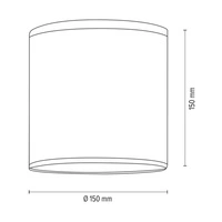 Lampshade Cylinder E27 H20 Beige Linen A1241
