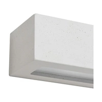 Kinkiet Block 1xE27 Max.40W Biały Beton/Szkło Matowe 8971137
