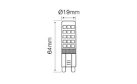 Żarówka Led G9 8W ciepła 2700K
