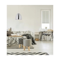 Mads Pendant Lamp 1xE27 Max.60W Chrome Metal/Transparent PVC Cable 1621128