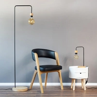 Lampa stołowa Muriel 1xE27 maks. 25W Dąb olejowany/Czarny metal/Czarny kabel z tkaniny 8274974