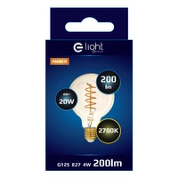 Decorative light bulb 4W E27 G95 sphere warm color 2700K EKZA3614