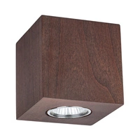 Wooddream Square Lampa Sufitowa Incl.1xLED GU10 5W Orzech 2576176