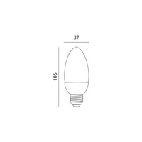 LED bulb E27 SW 9W warm white color 3000K 900lm