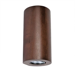 Okrągły Kinkiet Wooddream 2xGU10 Max.6W Drewno Bukowe Orzech 2081276