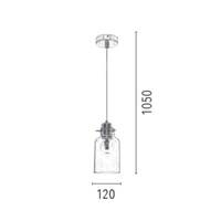 Lampa wisząca ALESSANDRO miedź 12cm 1760113