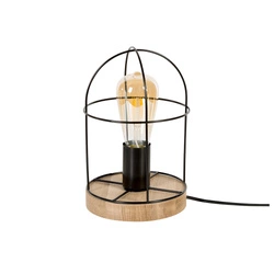 Netuno Lampa Stołowa 1xE27 Max.25W Dąb Olejowany/Czarny 88459174