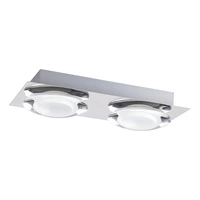 Lampa sufitowa Primo w zestawie Zintegrowane 2xLED 900lm 3000K 5W Chromowany metal/przezroczyste szkło 9029228