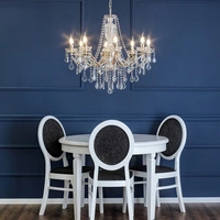 Odessa Lampa Wisząca 8xE14 Max,40W Złoty/Transparentny 5090812