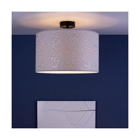 Lampa Sufitowa Mateo 1xE27 Max.60W Czarny Metal/Beżowa Tapeta 87810104