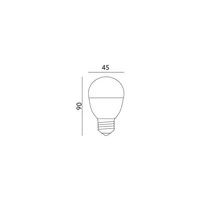 LED bulb E27 9W neutral 4000K PREMIUM ball G45