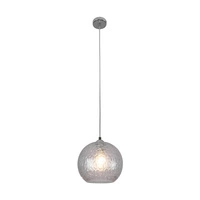 Lampa wisząca Universe 1xE27 Max.60W Chromowany metal/Przezroczyste PCV/Przezroczyste szkło 9722100