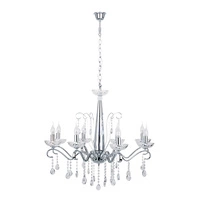 Alessa Lampa Sufitowa 8xE14 Max.40W Chrom Metal/Przezroczyste Szkło 9014828